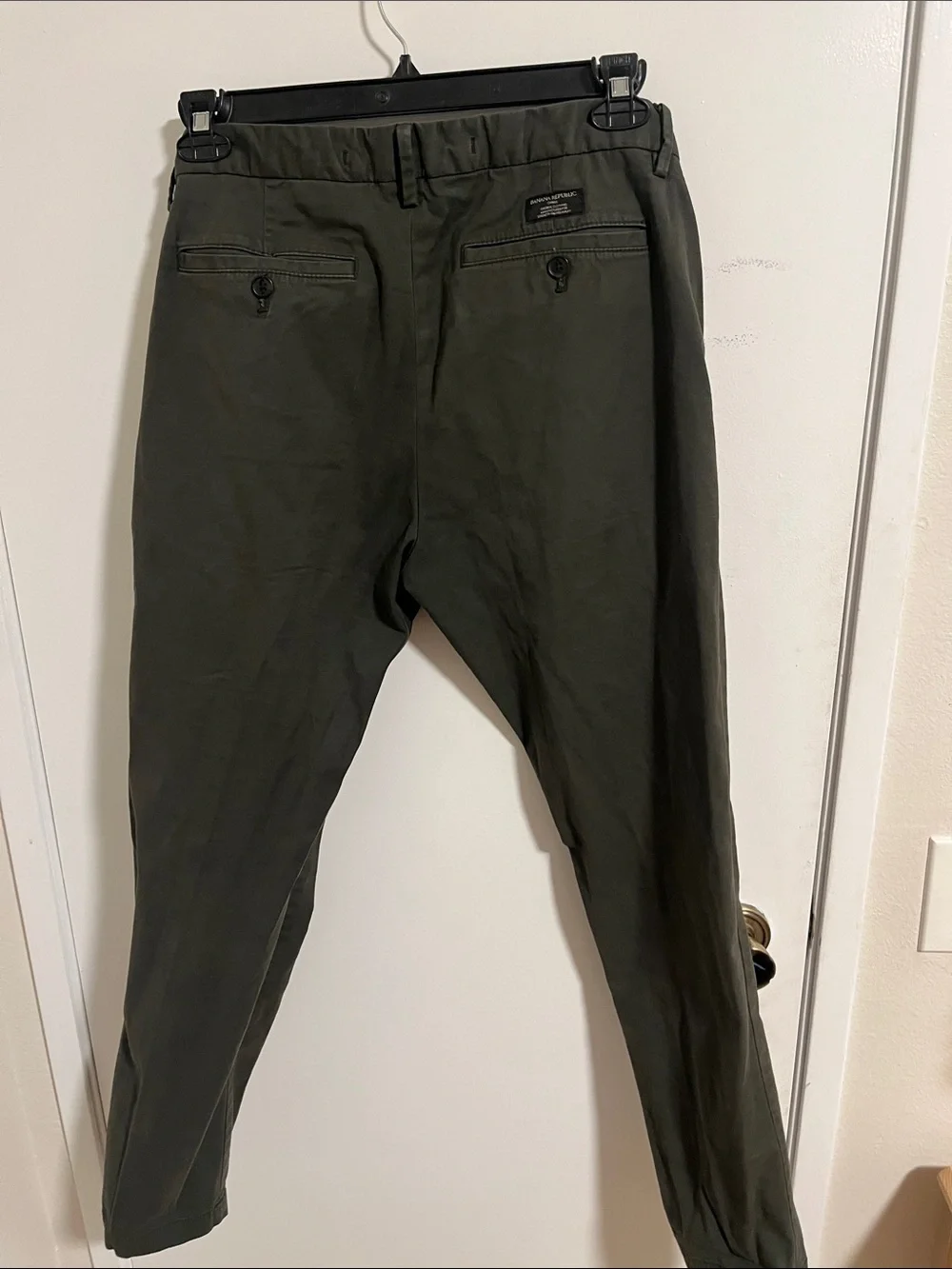 Banana Republic Men's Olive Green Chinos